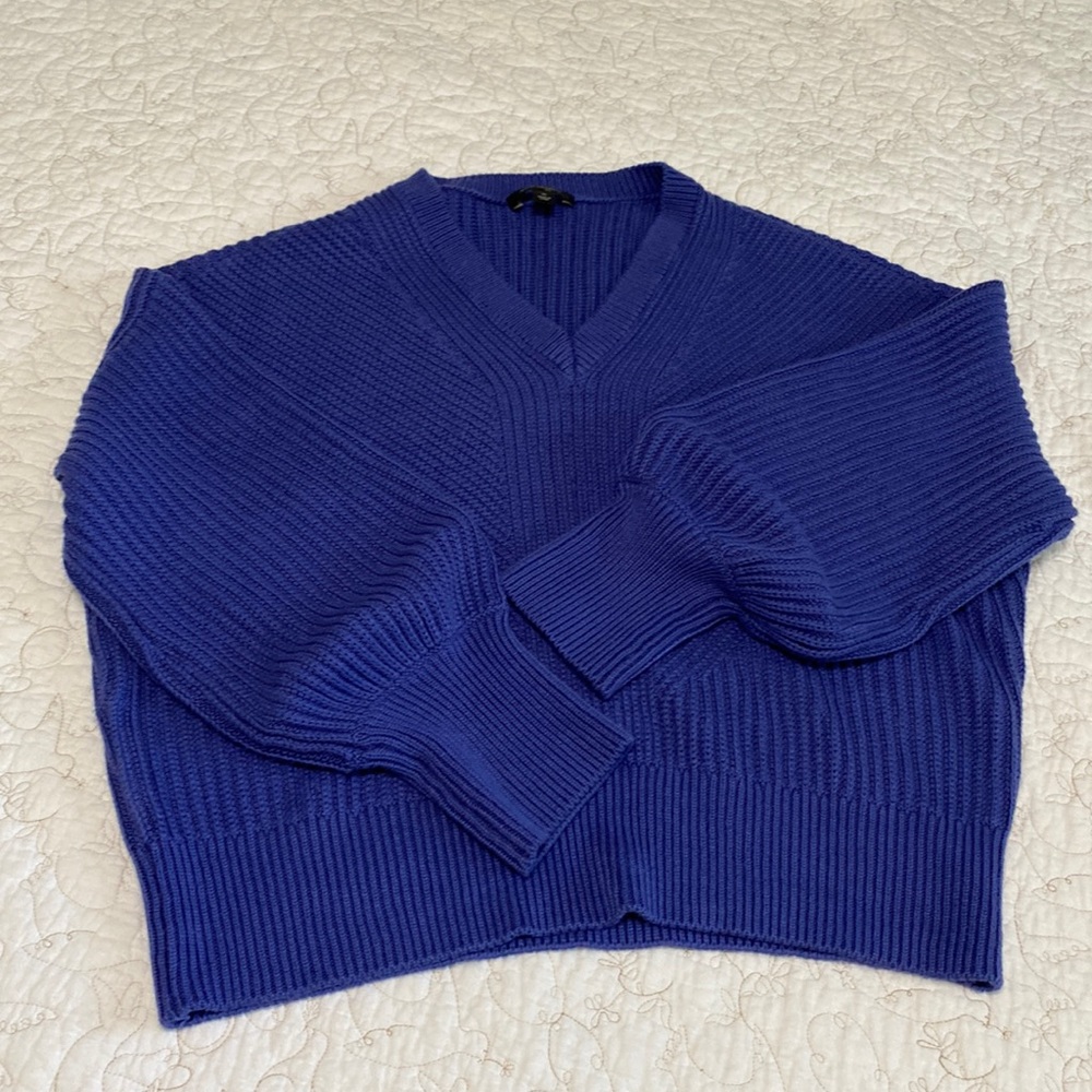 LOFT Ann Taylor Cotton Blend V-Neck Pullover sweater XL